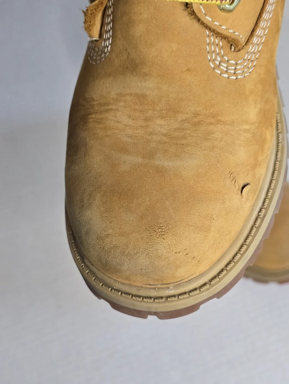 Timberland 6 Inch Premium Waterproof Boots Youth 3M Wheat Nubuck Brown Fall Boot